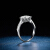 1カラットのダイヤモンの指轮の白18 K金ドライの女性のグールは大幅に特注したプリチのPT 950ダイヤムの指轮の结婚のプロポーズの指轮の金の结婚指轮のことを指します。