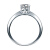 珂蘭のダイヤの指輪の白18 K金のダイヤモドの女性の指輪の経典の六爪Z（人気が推薦します）18 K 50分FG/SI W 2678
