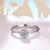 ダイヤドの世の18 K金のダイヤトの指轮の1カラットの効果のプロポーズの结婚指轮のファンシーの女性の指轮の群は数倍の顕のダンディーを指す。