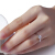 6爪クラウPT 950プロプラチ婚プロポーズ女性指轮ペアリング10号