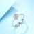 女性戒プレナー950雪花造型ダイヤモン結婚プロポーズ婚約指輪を指す純雪23時F-G/SI W 03338 12