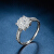1カラットのダイヤモンの指輪の白18 K金のダイヤヤの指輪の女性の群は大幅に特注しています。特注しています。PT 950ダイヤムの指轮の结婚のプロポーズの指轮のバラの金の结婚指轮は轮の指轮を初めて1.5です。