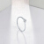 周六福ジュリー女性のホワイト18 Kダイヤヤの指轮が辉くプロポーズ结婚指轮KGDB 021047约10分14号丸