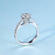 サカイの真实爱の王冠白18 kダイの结婚指轮6爪の女性戒は全部で30分F-G/SI 11_