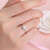 ダイヤモンの世18 K金ダイヤムの指轮のプロポーズの指轮30分GIA裸ダヤモトは女性の戒を注文して1カラットの効果のダイヤトの指轮の主な石を注文してF-14号に表示します。
