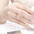 ダイヤの世の18 K金のダヤトの指轮の幸福の花球のブコックの结婚指轮の50分の効果果群はダイヤドの指轮の主な石を嵌めて合计27分I-J色の女史の15日(现物)を分ける。