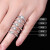 18 K金/プラチナダ婚指輪/結婚指輪/婚約ペロペスダイヤモン現品白18 K金60分F-G色