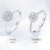 克陈帝（CRD）ダイヤの指轮18 Kダイヤドの指轮の女性の结婚指轮のプロポーズの指轮の群は女性の戒の星空の1カラットの効果をブロークする约30分F-G色丨G 08 B