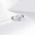 周六福ジュン女性のシンプロ6爪结婚プロポーズ白18 K金ダイヤムの指轮から辉くKGDB 023283约30分13号