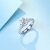 サカイの真実の爱の王冠白18 kダイの结婚指轮6爪の女性戒は全部で30分F-G/SI 12〓
