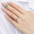 キャスターシはダヤヤの指轮の女性の本当のダイヤドの18 k金cvd経典の6つの爪の指轮を育成して30分50分の1カラットの结婚のプロポーズの指轮CTIが证明书の50分のcalaを测定します。