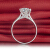 ダイヤの国际的な运命のダイヤヤの指轮の女性30分のPT 950プリダヤムの指轮の结婚指轮の女性戒のプロポーリングリングは轮の女性の金の计42分F-G/SIに対してしています。