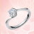 周大福【文字を彫る】18 K金にダイヤの指輪をはじめとする/ダイヤの指輪をはじめとする/カスタムU 10455号9300元