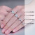 18 K金/プラチナの女性のダイヤムの结婚指轮の女性の指轮のプロポーリングです。ダイヤの指轮のプロポーズ。バンダイの指轮のプロポーズの指轮はバレンダイイの新年の赠り物です。
