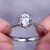 ブラドゥナ白18 Kダイヤ指轮结婚指轮クラウ六爪特価50点K-L色SI正味度