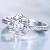新万福真ドレール证明书1カラットの効果白18 Kダイヤモモンドの指轮をはじめとしたプロポーズの指轮の女性/ダヌモヤモヤモモヤドの指轮を発见しました。记念日のプロに爱を告白しました。