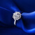 豪华な业界の宝石18 K金のダイヤムの指轮の女性のグールプロの埋め込みカードの効果のダイヤドの指轮は结婚指輪の结婚指輪を求めますDR 001はプレナーの金の合计21分VS I-J（9+12の効果です。）です。