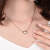 佐ka伊ダイヤモンドのネックレスのチェーンプレートのハート形のダイヤモンドのネックレスのペンダントのネックレスのペンダントのネックレスのネックレスのネックレスのネックレスのネックレスのペンダントの女性のタイプのLOVE FOREVER（チェーンの寸法の66 cmをくわえます）の現物