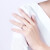 【店舗同種】I Do花冠シリーズ18 K金ダイヤ女性指輪結婚指輪をプロにします。18 K金/5分/女性戒/9-15号