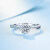 サカゼイの雪だまる結婚の婚約指輪の女性の指輪を注文して、注文して、純に腕の雪片をねじて、プラチナの40分F-G/SIを注文します。