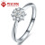 ダイヤモンの指轮の结婚のプロポーズの女性戒のカーリングリングは轮の女性の金を指します。
