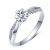 1カラットのダイヤヤの指轮18 K结婚のプロポーズ、ダイヤムの指轮の女性はプラチナの黄金の结婚指轮の规格品の白を注文して、全部で25分のメンダリヤの20分です。