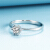 尚仟伊傾心18 Kダイモド/純正のプラチナダイの指輪/ハート型の六爪の結婚指輪/婚約指輪のダンベルの配合証明書