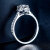 喜德利尔幸运观阅车シレス-白18 Kダイヤモンドの石の女性の指轮群の嵌め込み込み込み指轮\プロポーズの指轮\结婚指轮\ダイヤモトの女性の指轮の现物は光って出ます-白18 K F 63色G