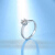 周六福18 K金ダイヤの指轮の女性0.4カラットのプロポーズのダヤの指轮良の赠り物KGDB 022255现物11号丸40分SI/IJ