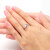 国際四爪の豪華ダンヤの指輪/結婚指輪/カーリングのペアリンググ12号の指輪