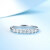 サカ姫白18 Kダイヤ指轮の女性戒の列の指轮の现物が光っています。