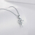 周六福の宝石のダイヤモドは女性の金のハ-ト型のダ-イヤモドにってKGDB 0431282+368に约42 cm 18 kの白いシ-ンを赠ります。
