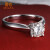 ブラックス18 K金/PT 950素材4本爪大ダイヤ結婚指輪PT 950プリナ36点FG色