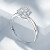 ME LUXE日本ジュエリー18 Kゴアリングが结婚指轮を嵌めてプロポーリングをします。婚约ダイヤの指轮の女性カラット効果诞生日プリセクトは彼女に軽いプロの现物です。白18 K金23分（8+15分）