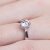 ブラック18 Kダウヤモウド6爪ダイヤド/結婚指輪スポットライト-PT 950プラチナ40分IJ色