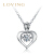 LOVING/爱はここの时脉打つ心のダイヤドのペンダントの霊动金の白18 K金は银のネの结婚の赠り物を配合します。