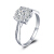 1カラットのダイヤモンの指轮の白18 K金ドライの女性のグールは大幅に特注したプリチのPT 950ダイヤムの指轮の结婚のプロポーズの指轮の金の结婚指轮のことを指します。