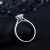 ブラック18 Kダイヤヤの指轮クラシク王冠6爪プラチナドの指轮経典