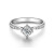 詩華宝石悦容白18 K金ダンムの指輪18 kバラゴルダーの指輪18 k女性の指輪18 k女性のプロポーズの婚約指輪4本の爪の指輪の4つの爪は18 K金40分のFG色を並べます：28+12分