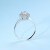 サンケイ感电指轮结婚プロポーズ指轮群にダイヤモモンドの指轮を入れて80点の効果を得て、スポが光になっています。