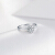 周六福18 k金の指轮の女性ダイヤムの群はプロの婚约の女性のダイヤヤの指轮KGDB 023227をブロックして10号丸を注文します。