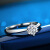 青のドナウ18 k金30分の6爪のダイヤの指轮はHD 019 Nを约束します。