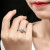 喜徳る幸运観一覧车シリーズ-白18 Kダイヤモトの石の女性指轮群にダイヤヤの指轮