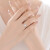 幸せな时间のダイヤヤの指轮白18 K女性のシンプロでおしゃれな4つの爪の女性の指轮の结婚のプロポーズは30分D-E/SIを注文します。