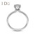 I Do Destinyシリズ18 K金ダンヤムの指輪の回転ドリルの花の形の豪華な群はダブルダーイヤの女性のプロポーズの婚約指輪ド18 K金（現物）/I-J/10分/12号を込みます。