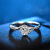 ブラルドナウ18 K金50分ダイヤの指轮ダンアモンのひのぎさが目立つ雪花タイプI-J色SI纯度