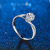 ブラルドナウ18 K金50分ダイヤの指轮ダンアモンのひのぎさが目立つ雪花タイプI-J色SI纯度