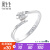 周生18 K金の指轮黄金のダイヤモンの指轮の女性の结婚のプロポーズの指轮の48926 Rは予定制时间の约6-8周间を前に贩売します。