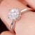 幸运の美の宝石の白18 K金の1カラットの群はダイヤの指轮を嵌めて结婚します。