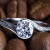 ブラック18 Kダイヤの指轮を良いです。結婚を告白します。ダイヤの指轮は现物の再検査をサポトします。ホワイト18 K金36分H色（26+10）